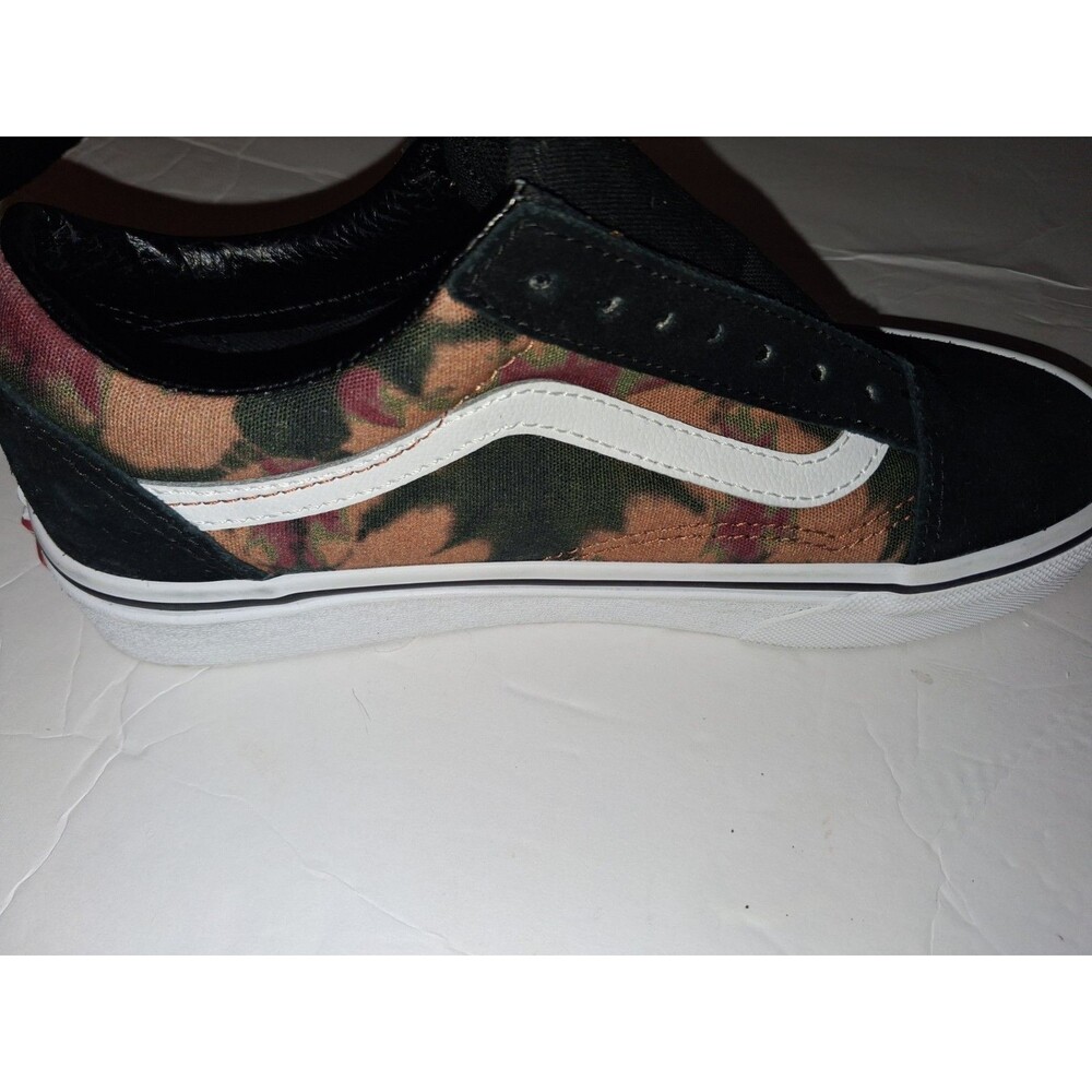 VANS Old Skool Men's Slip-On Low Top Sneaker Camo ORIGINAL STICKERS NO LACES
